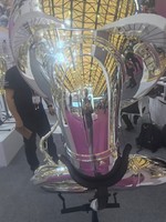 Sousaphone professionnel de haute qualité en Si bémol argenté pour de nombreuses sociétés musicales renommées XYSP-F37