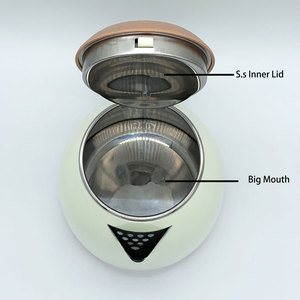 Hervidor de agua eléctrico escarlata de acero inoxidable 304, para sopa, leche, té, 2,0 litros, para electrodomésticos, hecho en China - Product Image 4