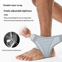Orthèse de cheville sportive légère, compressive et respirante en fibre de polyester, usage général, protection pour le basketball et le fitness masculin
