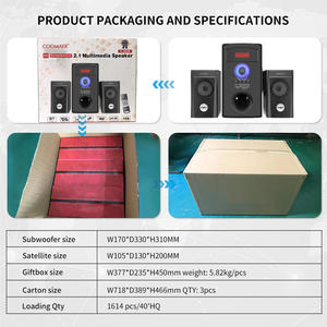 Système de son home cinéma multimédia USB créatif et tendance, haut-parleur de bureau filaire BT audio Hifi 2.1, caisson de basses pour TV PC - Product Image 5