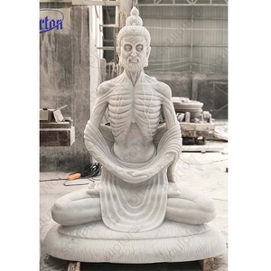 Statue Bouddha Asiatique Noir-Argent, Poly Résine, 26 Cm, Décoration Intérieure