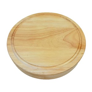 Solid Wood Round <b>Cheese</b> Board With <b>Knife</b> <b>Set</b> Rotatable For <b>Cheese</b> And Fruit Cutting - Product Image 2
