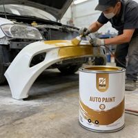 Peinture automobile bicomposante à haute brillance, revêtement liquide, séchage rapide, résistant aux rayures, en aérosol, conçu pour les ateliers de réparation de carrosserie 4S
