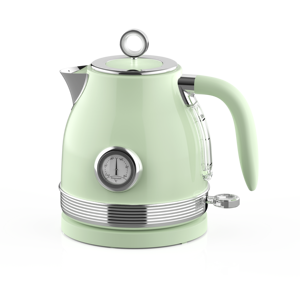 Vintage Retro Electric <b>Kettle</b> 1.2L Stainless Steel Body Transparent Water Level LED Indicator Dry Boil Protection <b>Kettle</b> - Product Image 1