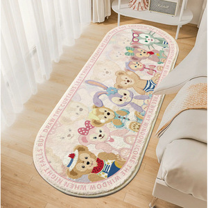Alfombra Infantil Ovalada de Dibujos Animados StellaLou, Alfombra Acolchada para Dormitorio de Niños, Estilo Pastoral - Product Image 3