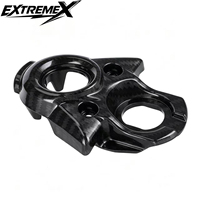 Couverture de console centrale à motif en fibre de carbone, garniture décorative de style racing pour Sur-Ron S/X
