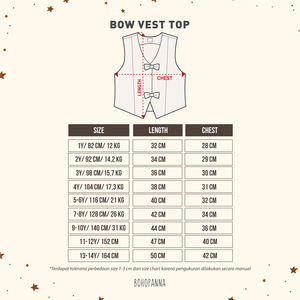 เสื้อกั๊กเด็กผู้หญิงแบบผูกโบว์ คอวี สไตล์เดนิม แขนกุด เสื้อคลุมลำลอง คุณภาพดี โบว์สำหรับเด็กผู้หญิง โบโฮปันนา - Product Image 6