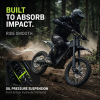 Entrepôt américain, expédition en 3 jours, moto électrique tout-terrain Surron pour adultes, 48V 1500W, moteur central, 60N.m, 80-90km, OEM