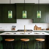 Lampe suspendue Jengush Mini en acrylique, sans installation filaire, fonctionnant sur piles, luminaire suspendu, lustre télécommandé