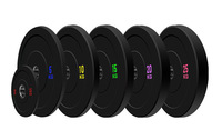Plaques de musculation en caoutchouc noir personnalisées avec logo OEM pour usines de gros – Durables, antidérapantes, en KG/LB pour entraînement de fitness en salle de sport
