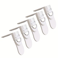 Kit de verrouillage de tiroir de sécurité pour enfants et bébés, installation facile, ensemble de 4 serrures en plastique, silicone, nouvelles mesures d'épreuvage pour bébés
