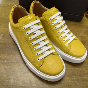 Zapatillas Deportivas Modernas para Hombre - Cuero con Estampado de Cocodrilo Premium con Suela Gruesa y Cómoda - Product Image 4