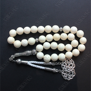 osso di cammello naturale con osso di animale gioiello islamico 10mm 33 perle di preghiera musulmano Ramadan regalo di lusso di fascia alta collezionista di rosario Tasbih - Product Image 2