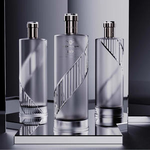 ขวดแก้วบรรจุสุราเตกีลาขนาด 500 มล. 700 มล. 750 มล. พร้อมจุกไม้ก๊อก สั่งทำพิเศษพร้อมโลโก้สุดหรู - Product Image 1