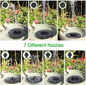 9V 3.5W שמש ציפור אמבטיה מזרקת עם אנטי התנגשות ברים & 7 חרירים, 900mAh שמש מזרקת משאבת עם סוללה גיבוי - Product Image 4