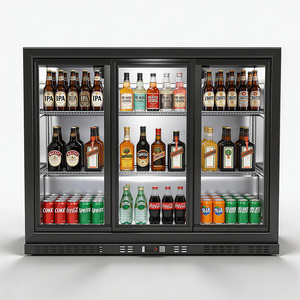 Enfriador de Bebidas X-MING con Logotipo Personalizado, Gran Capacidad, Puerta Corredera de Vidrio, Refrigerador Bajo Mostrador para Hotel, Club Nocturno, <span class=keywords><strong>Bar</strong></span> - Product Image 1