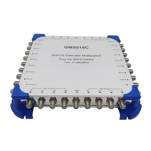 Producto de Venta caliente 8 satélite y 1 TV terrestre entradas para 16 receptor de satélite 9x9x16 satélite cascada de multiconmutadores