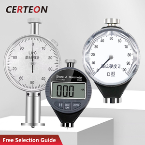 เครื่องวัดความแข็งแบบพกพาดิจิตอลแอนะล็อกชอร์สำหรับยาง โฟม พลาสติก - Product Image 3