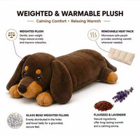 Peluche lestée en promotion, fabricant d'animaux en peluche personnalisés, peluche Teckel, forme personnalisée, jouet doux sur mesure, OEM pour le confort du sommeil