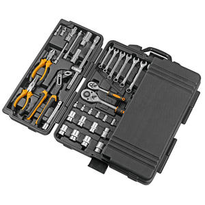 Juego de herramientas de reparación automotriz profesional de 110 piezas con llave de trinquete, estuche de herramientas de acero al carbono para mecánica y automoción - Product Image 5