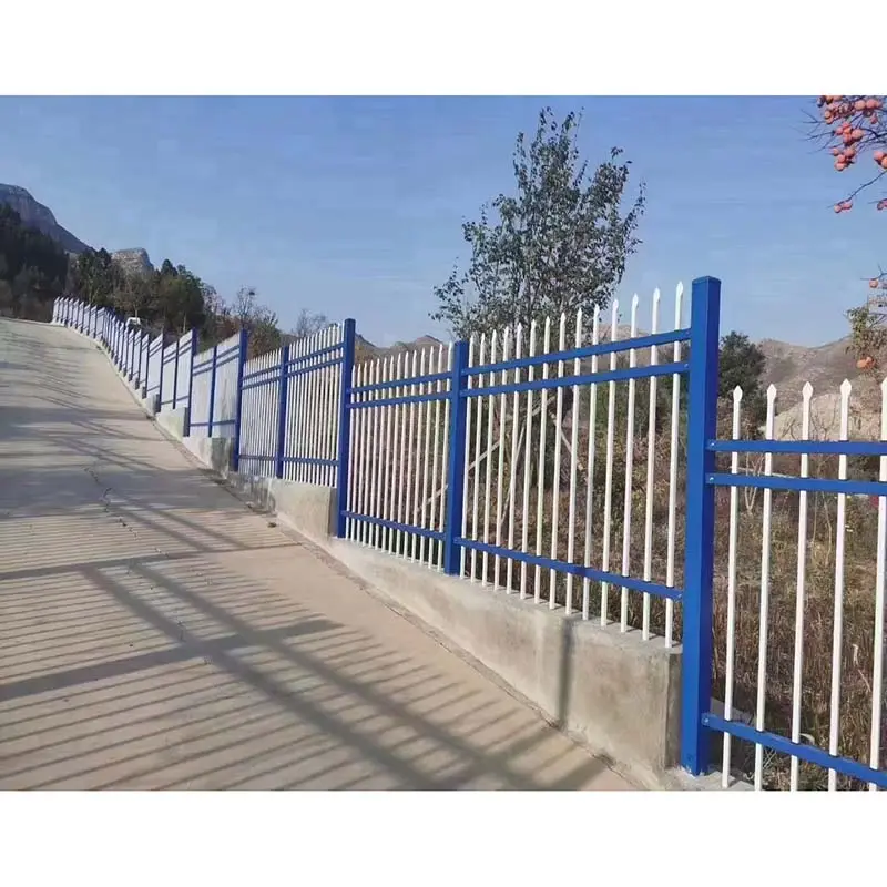 Yuchen bán buôn ngoài trời Giá Rẻ Hàn cọc trang trí vườn thép Nhôm hàng rào dễ dàng để cài đặt sắt hộ Lan Tôn sóng hàng rào Bảng điều chỉnh