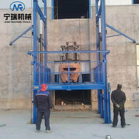 Ascenseur de chargement à grande capacité, plateforme élévatrice hydraulique à chaîne sur rail, CE 500kg 1000kg 2000kg, personnalisable