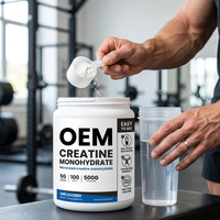 Nutrition sportive, poudre de créatine monohydrate micronisée pure, mélange de créatine de qualité supérieure pour la pré-ou post-entraînement, pour adultes