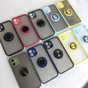 Funda de teléfono móvil de Tpu para <span class=keywords><strong>huawei</strong></span> p50pro p40, funda protectora de anillo magnético mate - Product Image 3