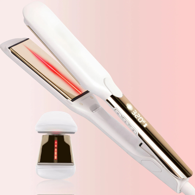 New Favorite Styling Salon Titanium LED Iron Infrared Professional Flat Iron Hair Straightener for Women RV Use