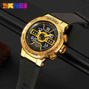 Reloj de Pulsera Electrónico SKMEI 2227 para Hombre con Correa de Silicona, Reloj Digital de Cuarzo con Doble Pantalla y Cuenta Regresiva - Product Image 5