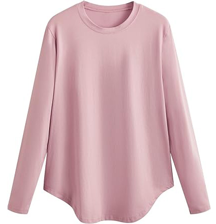 ◆codegraphy◆ Women's Layered Long Sleeve T-Shirt Pale Pink Jerzees 5.6 oz. 50/50 Heavyweight Blend Long-Sleeve T-Shirt