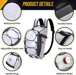 Alforja de Lona Impermeable Multifuncional para Motocicletas y Bicicletas, 20L, Almacenamiento Duradero, Correa Ajustable y Desmontable, Venta al Por Mayor - Product Image 3