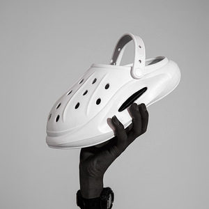 <b>White</b> EVA Closed Toe Sandals <b>Platform</b> <b>Heel</b> Summer Slippers For Home Wear - Product Image 4