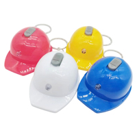 Mini lampe torche LED portable pour casque de sécurité, porte-clés avec logo personnalisé imprimé, anneau lumineux LED pour casque de sécurité