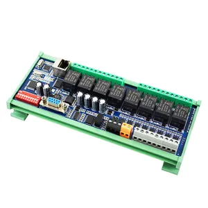 Huaqingjun 8-Kanal RS485 Kommunikation Hongfa Relais modul 24V Modbus RTU/TCP Ethernet RS232 LAN Netzwerk für LED-Streifen