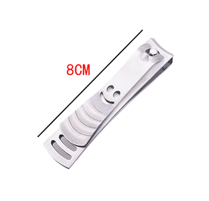 Coupe-ongles en acier inoxydable à lame courbée et bord droit, coupe-ongles pour doigts et orteils, logo laser, outil de soin personnel et de beauté, outil de manucure - Product Image 2
