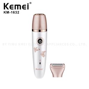 Para KEMEI <span class=keywords><strong>2022</strong></span>, nueva afeitadora eléctrica 3 en 1 para mujer, cabezal recargable USB multifuncional para uso doméstico y en el coche - Product Image 2