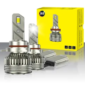 Kit de Conversion ampoules de phares de voiture LED, lumière Super brillante, 100W, 12000LM, H1, H4, H7, 9005, 9006, 9004, 9007, H4