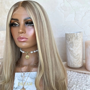 Perruque Lace Front wig naturelle HD, cheveux humains, coupe au carré, couleur blond cendré, unique, cuticule européenne alignée, pour le <span class=keywords><strong>blanc</strong></span> - Product Image 3