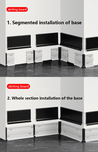 Prix de gros Clip de ligne de plinthe murale H40/60/80mm Diverses plinthes de sol en métal Profil en aluminium Bande de décoration linéaire - Product Image 6