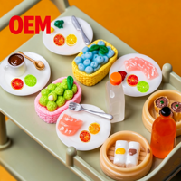 Cabochons en résine personnalisés OEM ODM, tranches d'agrumes 3D, miniatures d'orange, citron, citron vert, breloques de fruits pour maison de poupée, miniatures de gâteaux DIY pour filles