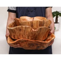 Saladier en bois de racine de cèdre artisanal directement à l'usine, bol de sculpture de racine de cèdre naturel fait à la main bol de pâte Vintage fabricant