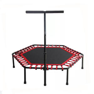 Giá cả cạnh tranh Lục giác trẻ em trong nhà mềm nhảy chơi Trampoline với xử lý điều chỉnh - Product Image 1