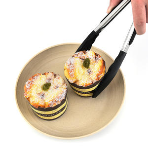 Pinzas de Silicona y Acero Inoxidable Resistentes al Calor, Pinzas para Comida de Barbacoa, Negras, 30 cm, para Asar y Cocinar - Product Image 4