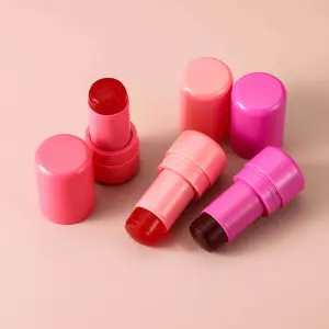 2024 New Arrival Wholesale Price Makeup Custom Long Bouncy Lasting Waterproof Cooling Glitter Lip Cheek Jelly Blush Stick