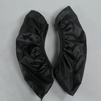 Couvre-chaussures noirs imperméables en plastique TP durable, réutilisables, pour patins à roulettes, patins à glace et sols domestiques