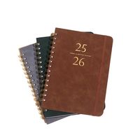 Planificateurs personnalisés de haute qualité 2025-2026 quotidien mensuel papier Kraft cahier Journal livre planificateur de budget pour les femmes