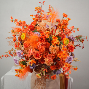 <b>Artificial</b> Rose Flower Ball Realistic Looking Silk Flowers Ball Wedding Flora Decorative for Home Party Table Decor - Product Image 3