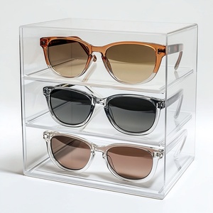Custom Clear High Quality for Polished Acrylic Modern Tabletop Sunglasses Display Stand for Storage and Display - Product Image 6