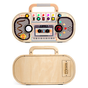 Juguete Educativo <span class=keywords><strong>de</strong></span> <span class=keywords><strong>Madera</strong></span> para Niños, Tablero <span class=keywords><strong>de</strong></span> Actividades con Interruptores y Circuito <span class=keywords><strong>Grabador</strong></span>, Aprendizaje <span class=keywords><strong>de</strong></span> Habilidades Manuales y Desarrollo Cognitivo, con Nueva Luz LED - Product Image 5